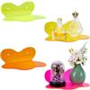 WADORN Confezione da 4 mensole galleggianti in acrilico, piccole mensole colorate da parete con vite, per giocattoli, trucchi, piante, camera da letto, ufficio, montaggio organizzatore, decorazioni