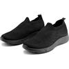 JOMIX Scarpe Slip On Donna Traspiranti in Maglia Elasticizzata Sneakers Casual Senza Lacci per Camminare Tempo Libero Viaggio Lavoro Leggere con Soletta Memoria Morbida Comoda Pink 36