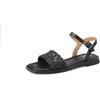 QUEEN HELENA Sandali Bassi con Cinturino Donna ZM9735 (Beige, Sistema Taglie Calzature EU, Adulto, Donna, Numero, Media, 37)