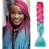 Gairyan Extension per Treccine Africane Extension Capelli Finti per Treccine Afro 24" Ombre Treccia Capelli Sintetici Crochet Twist Jumbo Braids confezione da 1 (Rosa Scuro-Lago Blu)