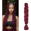 Gairyan Extension per Treccine Africane Extension Capelli Finti per Treccine Afro 60cm Ombre Treccia Capelli Sintetici Crochet Twist Jumbo Braids confezione da 1 (Vino Rosso)