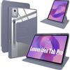 Lemxiee Custodia per Lenovo Idea Tab Pro 12.7" Cover,Custodia in pelle PU + Acrilico trasparente per supporto rotante/Slot case