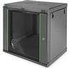 DIGITUS Armadio di rete - Rack 19 pollici - 12U - Montaggio a parete - Profondità 450mm - Carico 60kg - Serie Dynamic Basic - Nero