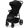 Kinderkraft Trig 3 - Passeggino Leggero Compatto Pieghevole 0-4 Anni 0-22 Kg Cappotta, Cestino Porta Oggetti e Corrimano colore Nero