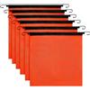 No Set di 6 Bandiere di Sicurezza In Rete Arancione Brillante, 18x18 Pollici c3043