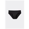 Tezenis Slip Microfibra Elastico Con Logo Uomo Nero