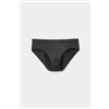 Tezenis Slip Microfibra Elastico Con Logo Uomo Grigio