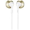 JBL Tune 205, con cavo, 20 - 20.000 Hz, Connessioni/Musica/Sport/Vita quotidiana, 14,3 g, Cuffie, Champagne, Oro