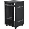 VEVOR Rack AV 16U, capacità di carico massima 90,7 kg, rack per studio di registrazione domestico con ruote piroettanti bloccabili, armadio server a telaio aperto, design speciale delle prese d'aria, per il montaggio di apparecchiature audio, video, …