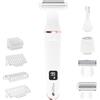 Rio The Beauty Specialist Go Smooth 4-in-1 Lady Shaver & Bikini Trimmer, Rasoio Elettrico Donna Impermeabile IPX7, Testine Intercambiabili, Wet & Dry, USB Type-C, LCD Display - SHTR