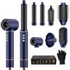 MogaWave Air Styler 7 in 1 Hair Styler 1400W Spazzola Asciugacapelli, 110000 RPM 20m/s, Arricciacapelli ad aria, Phon Arricciacapelli ad aria, Styler Capelli, Leggero e Silenzioso