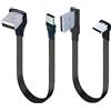 1M 2M 3M 5CM USB-C Tipo C Maschio UP Imbottiture Angolato di 90 gradi a USB 2.0 Cavo dati maschio Cavo piatto USB tipo-c 0,1 m/0,2 m/0,5 m