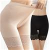 NONE 40KG-80KG Pantaloni di sicurezza da donna di grandi dimensioni Pantaloncini in materiale modale morbido e confortevole con mutandine di pizzo