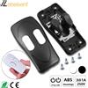 lebeisenf Interruttore a Pulsante Inline a Doppio Controllo 3A 250V, Un Ingresso Due Uscite, Alloggiamento in PC, Terminale Nichelato, Max 100W per Lampada da Scrivania