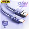 NNBILI 120W 6A Ricarica rapida USB Tipo C Cavo di ricarica rapida per Samsung Realme Xiaomi Huawei Cavo di ricarica rapida per telefono Cavi dati