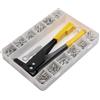 NONE 60/120/200/380 pezzi Set di pistole per rivetti pesanti Rivettatrice a mano Pinze per rivetti ciechi Pistola Rivetti fai da te Dado Strumenti automobilistici per la casa FAI DA TE
