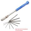 NONE Set di punte elicoidali per utensili di perforazione per circuiti stampati in plastica ambrata semiautomatica estesa blu da 0,5-3 mm