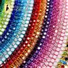 Crystal Castle Strass Catena Rotolo Nappa 1/10Yard Nastro di cristallo Strass Fasciatura Cucire su Strass dorati Trim Strip Catene a tazza per il ricamo