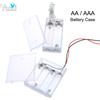 YuXi Custodia per batteria AA da 1 pezzo Supporto per scatola per batteria AAA Custodia per batteria da 1/2/3/4 slot con cavi Interruttore ON/OFF
