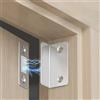 NONE 2 chiusure magnetiche per porte in lega, tenuta forte invisibile e installazione senza foratura per armadi, guardaroba, porte scorrevoli