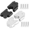 NONE Morsetto per manubrio Riser per manubrio da moto da 22 mm Adattatore per montaggio su movimento posteriore Morsetto per riser per manubrio Supporto per riser per manubrio