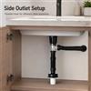 VILOYI Set di scarico per lavabo da bagno da 1-5 pezzi: kit di scarico a scomparsa con tappo, tubo flessibile, corpo in ABS, scarico laterale superiore in acciaio inossidabile