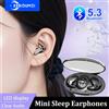 kebidumei Cuffie per il sonno Mini Auricolari Bluetooth 5.3 invisibili TWS Auricolari wireless impermeabili con riduzione del rumore Cuffie sportive stereo
