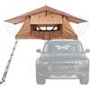 SucceBuy Tenda da tetto Tenda pieghevole rigida con scaletta telescopica Materasso Borsa di copertura in PVC Impermeabile Jeep SUV Van Pickup Truck