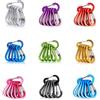 NONE 6 pezzi piccoli moschettoni clip moschettoni tattici campeggio esterno multiutensile alpinismo fibbia in acciaio HWXGJ02