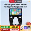 Junsun Autoradio Android Auto Junsun per Peugeot 108 Citroen C1 Toyota Aygo Mk2 2014 2015-2021 Multimedia Wireless Apple CarPlay Sistemi intelligenti Smart Schermo touch IPS Lettore video stereo 2 Din