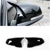 MAKIXISO 2 pezzi Tappo di copertura specchietto retrovisore nero carbonio per BMW Serie 1 2 3 4 XM 220i 328i 420i F20 F21 F22 F23 F30 F32 F33 F36 X1