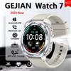GEJIAN 2025 Nuovo Orologio 7 Ultra Uomo Smart Watch GPS Frequenza cardiaca Monitoraggio dell'ossigeno nel sangue AMOLED Chiamata vocale IPX8 Torcia a LED Smartwatch
