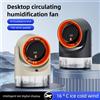 NONE Mini Ventilatore Elettrico con Spray a Foro Singolo, Ventilatore da Tavolo per Raffreddamento e Umidificazione, Circolazione dell'Aria a 360° ° Regolabile