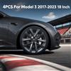 NONE Set di 4 Copricerchi Stile Arachnid da 18 Pollici per TESLA Model 3 2017-2023, Solo per Model 3, Accessori per Ruote