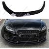 NONE Spoiler Anteriore Nero Lucido in ABS, Diffusore per Paraurti, Kit di Tuning per Audi TT 8J Non S-line 2010-2014 Facelift