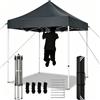 Vacclo Gazebo da Giardino Pieghevole 3/2 Metri, Pergola con Treppiede, Altezza Regolabile, Protezione UV, Tenda da Giardino Impermeabile, Riparo dal Sole