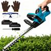 Tagliasiepi Elettrico da 22 Pollici, Efficiente Utensile da Giardino Senza Fili per Potatura, Compatibile con Batteria Makita 18V