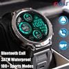 EIGIIS Smartwatch EIGIIS KE3 per Uomo con Torcia, 100+ Modalità Sportive, Impermeabile IP67, Fitness con Monitoraggio Frequenza Cardiaca e Sonno