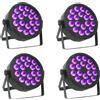 NONE 4 Luci LED Par 18x12W RGBW 4in1, Illuminazione LED DMX512, Luce da Discoteca, Attrezzatura Professionale per DJ, Spedizione Rapida