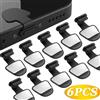 NONE 2/6 Pezzi Tappi Antipolvere in Silicone per USB, Cappucci Anti-Smarrimento per Porta Type-C, Protezione Porta di Ricarica, Tappo Impermeabile Antipolvere per Cellulare