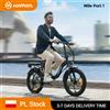 HillMilES Bicicletta Elettrica Pieghevole HillMiles MilePort, E-bike con Pneumatici Fat da 20"*3.0", Motore da 250W, Batteria 36V 13Ah, Autonomia 120 km, 25 km/h, 7 Velocità, Freni a Disco, Bici Elettrica per