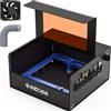WAINLUXPRO JICCODA Laser Engraver Enclosure, Large Size Fireproof and Dustproof Smoke Laser Cutter Machine Protective Cover with Vento, Isolates Fumes and Odors, Protects Eyes, 28,3 x 27,6 x 14 INCH Accessories