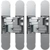 inferramenta Set 2 Cerniere a Scomparsa per Porte Regolabili (134x24x21mm) | Acciaio Alta Resistenza | Compatibili con Legno, Alluminio e Acciaio, Ideali per Uffici e Case | Spessore Minimo Porta 30mm | TIPO CEAM