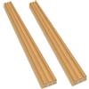 Frankystar Chopin - Set 6 Pannelli Fonoassorbenti Acustici Decorativi 235x18 cm per Interno ed Esterno in WPC Oak