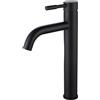 F-DEEN Rubinetto per Lavabo, Rubinetto da Bagno, F-DEEN Rubinetto Bagno Lavabo Alto, Nero