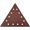 Tecmix 17960 - Dischi Abrasivi Triangolaridischi Abrasivi Tm Multiforo in Velcro, Carta Vetrata Triangolare P40 (25 Fogli per Confezione)
