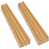 Frankystar Bach - Set 8 Pannelli Fonoassorbenti Acustici Decorativi 150x18 cm per Interno ed Esterno in WPC Oak