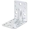 Alberts GAH-Alberts 334581 Squadretta di giunzione angolare rinforzata con nervatura di rinforzo, Acciaio, 90 x 90 x 65 mm / 50 pz