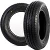UNITRAILER Set di pneumatici per tutto l'anno 2x 155/70 R13 75N - Pneumatici per rimorchi da 13 pollici per rimorchi e caravan, ciascuno con capacità di carico di 387 kg, stabile per l'uso