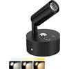AOOTE Interno Lampade Camper, 12v Letto Lampada di Lettura, 3-Colori Luce LED Camper Dimmerabile, con Porta di Ricarica USB e TYPE-C, con Interruttore Touch, per Roulotte, Camion, Camera Letto, Auto